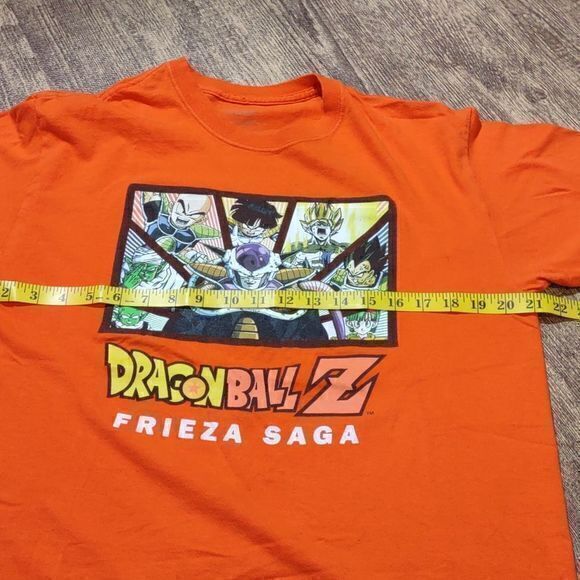 Dragon Ball Z Frieza Saga T-Shirt Orange Sz L - Picture 3 of 10
